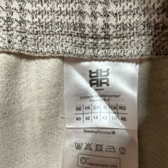 RIANI Cotton Glen Plaid Trousers Sz 10 - Picture 9 of 11